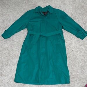 London Fog Turquoise Trench Coat